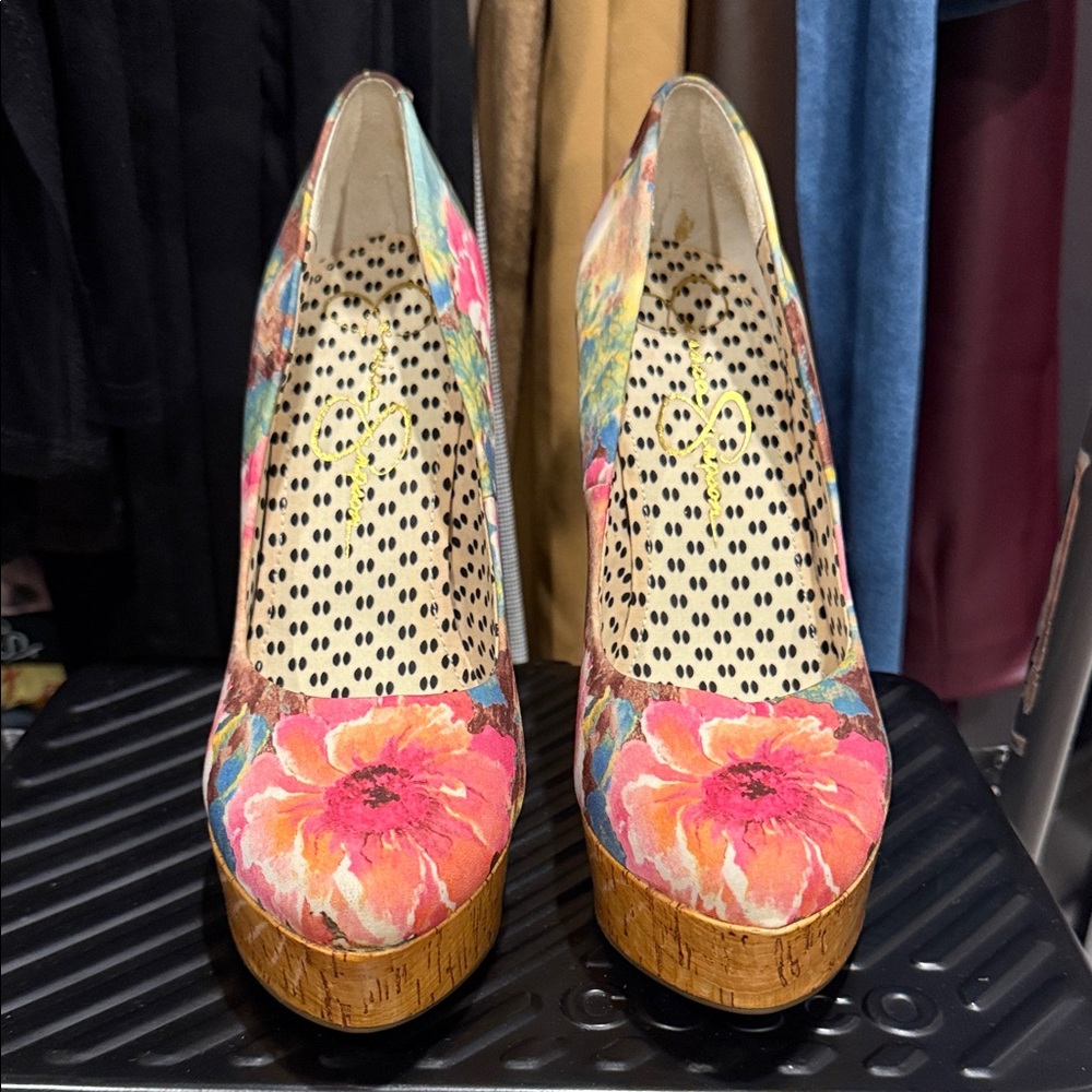 Floral Platform Heels Jessica Simpson